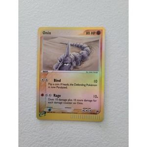 Top Popular Classic EX Sandstorm Onyx 71/100 Reverse Holo Common Pokemon Card